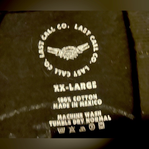 Last call company Live Fast Drink Slow black extra large T-shirt like new - Picture 4 of 4